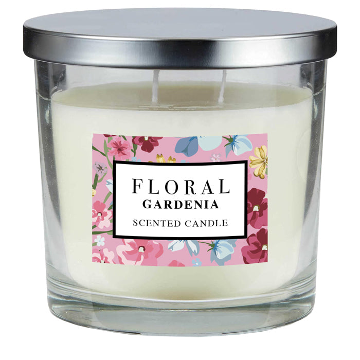 6 x Floral Metal Lid Candle 335g - Gardenia - Premium Quality Tissue Online - Product Image 6 x Floral Metal Lid Candle 335g - Gardenia - Premium Quality Tissue Online - Product Image